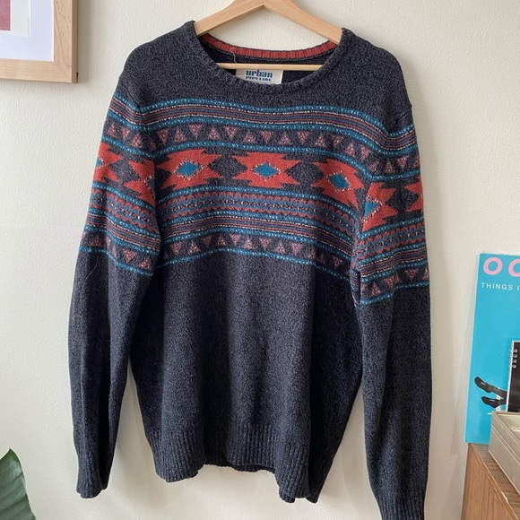 Vintage Grandpa Style Sweater - Picture 1 of 6